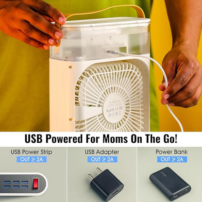 BreezeMist™ 5-in-1 Portable Air Cooler