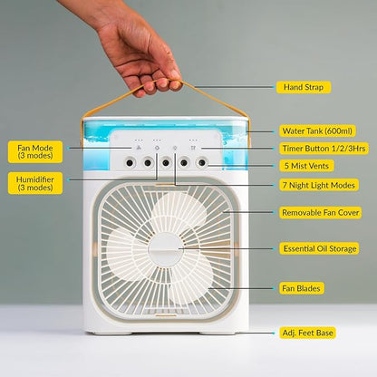 BreezeMist™ 5-in-1 Portable Air Cooler
